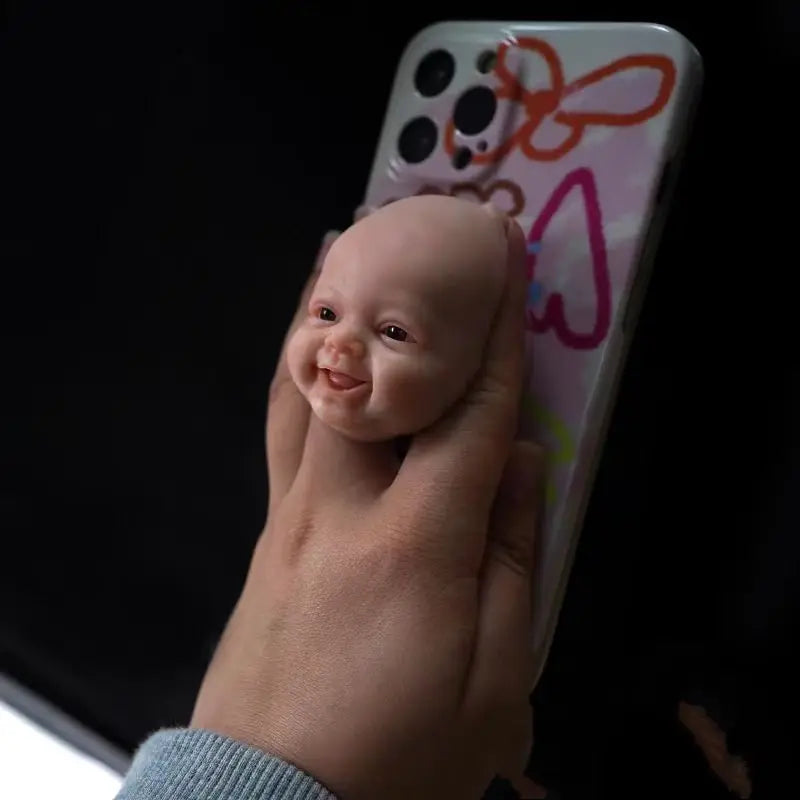Face with Mini Reborn Baby Doll Face Top Everyday for Anti-Stress Toy Gift for Newyear